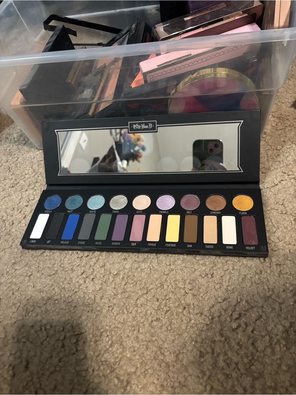 Kat Von D MetalMatte Metallic Silver and Black Eyeshadow Palette - Picture 4 of 5